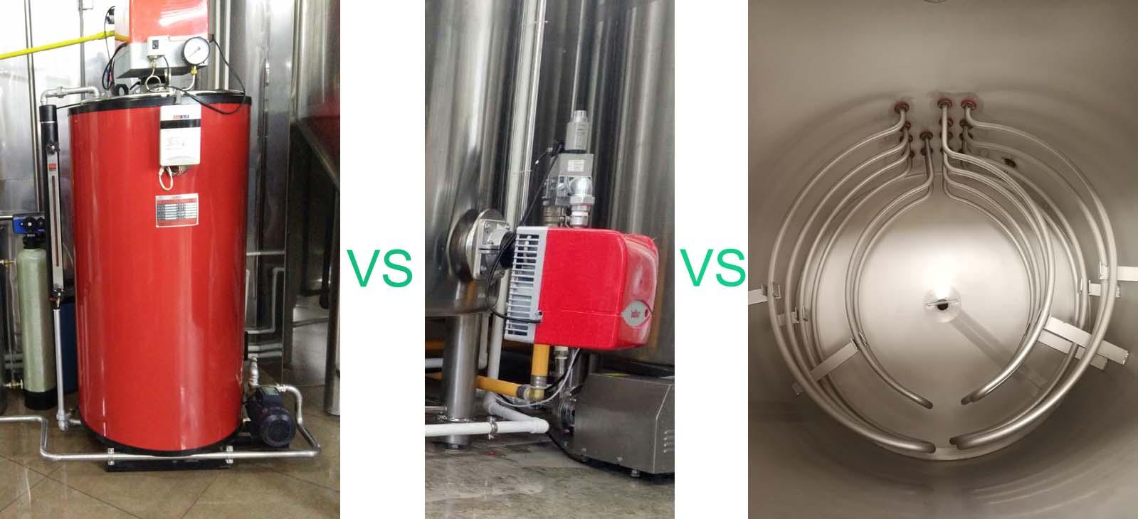 <b>Should we choose steam, direct fire or electric heating for our brewery equipment?</b>